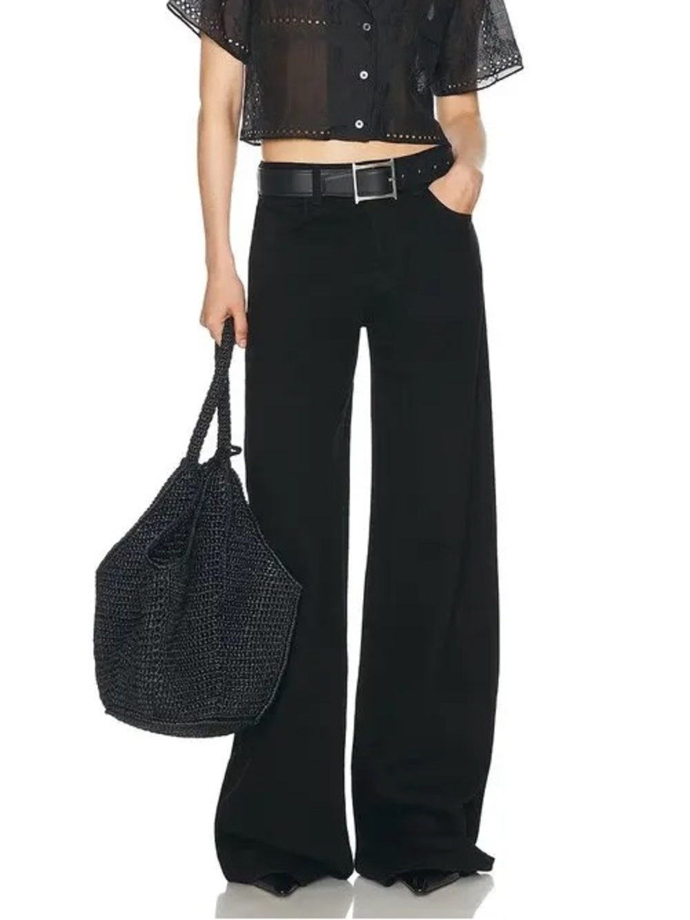 NEW HELSA Black Low Rise Denim Jeans